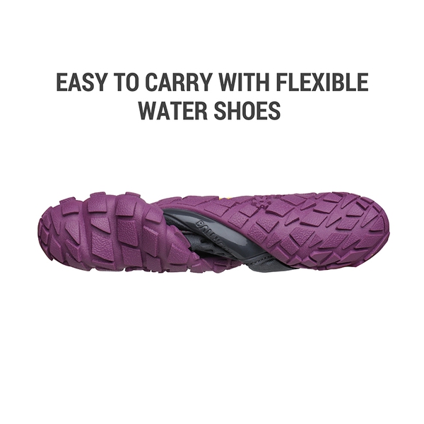 Women's Quick-Dry Aqua Water Shoes - GREY PURPLE - 4
